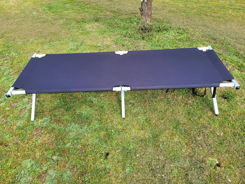 BasicNature Travelchair 'Feldbett' - schwarz 210 cm